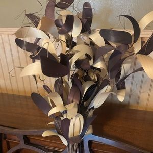 Pottery Barn wood floral bouquet